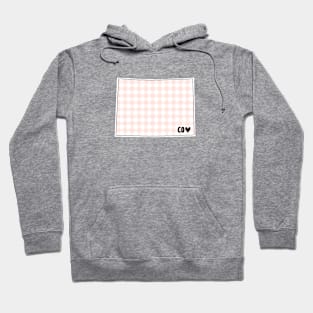 USA States: Colorado (pink plaid) Hoodie